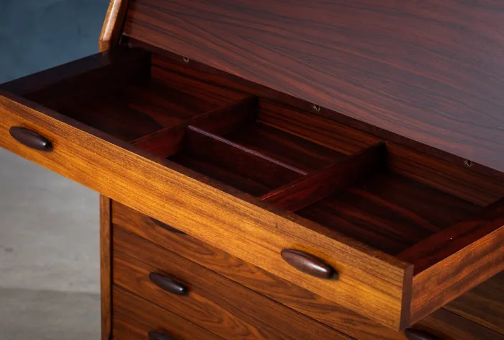 Pamono Secretaire in Rosewood from Dyrlund, Denmark, 1970s Best