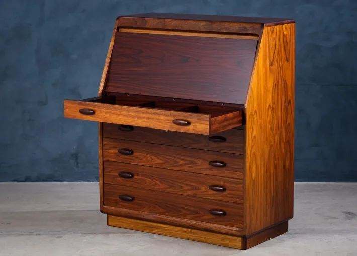 Pamono Secretaire in Rosewood from Dyrlund, Denmark, 1970s Best