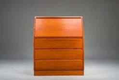 Pamono Secretaire in Teak by Kai Kristiansen for Tørring Møbelfabrik, 1960s