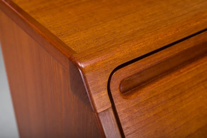 Pamono Secretaire in Teak by Kai Kristiansen for Tørring Møbelfabrik, 1960s
