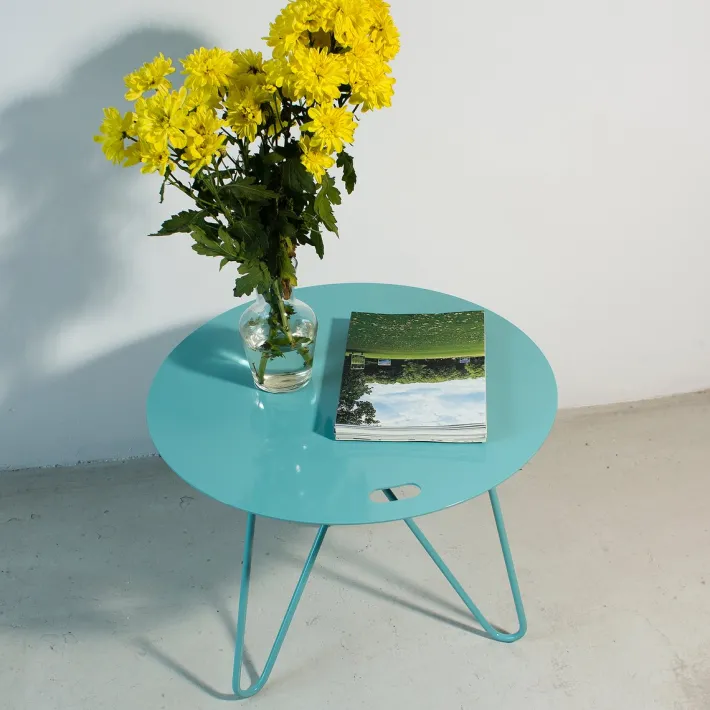 Pamono Seis Center Table in Blue by Mendes Macedo for Galula Sale