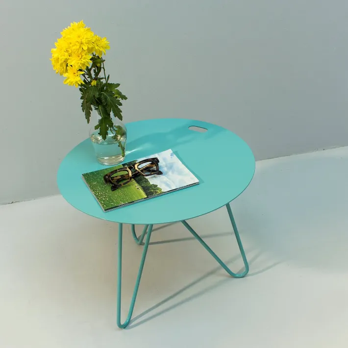 Pamono Seis Center Table in Blue by Mendes Macedo for Galula Sale