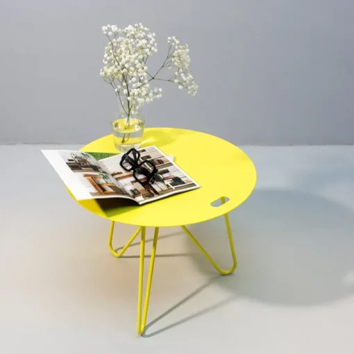 Pamono Seis Center Table in Yellow by Mendes Macedo for Galula Sale