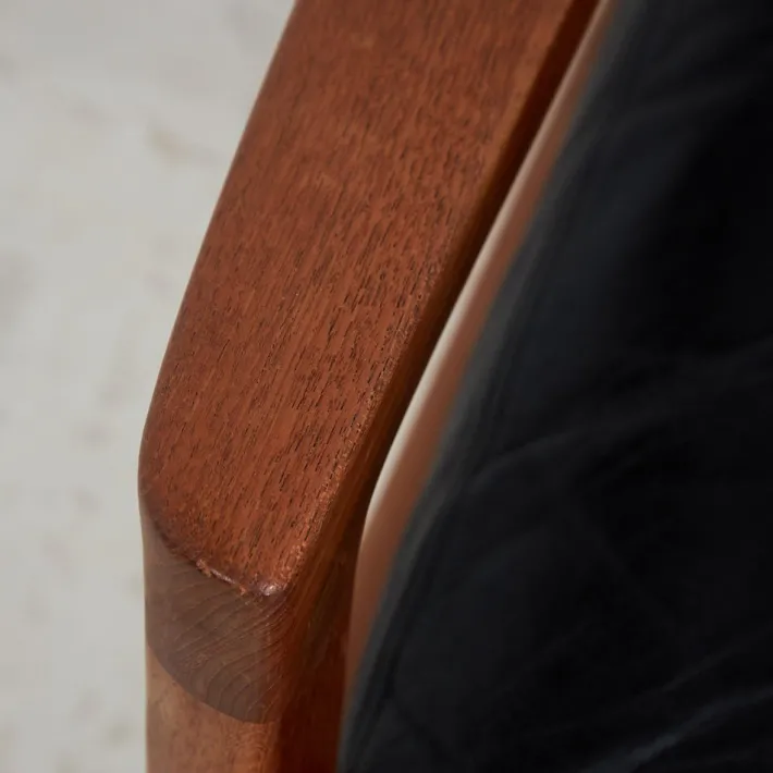 Pamono Senator Leather Sofa Set by Ole Wanscher for France & Søn, 1960s, Set of 3 Best