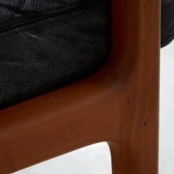 Pamono Senator Leather Sofa Set by Ole Wanscher for France & Søn, 1960s, Set of 3 Best