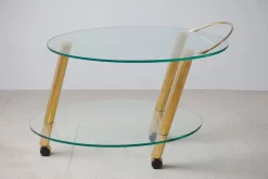 Pamono Serving Bar Cart with Tubular Legs in the style of Belgo Chrome, 1970 Best