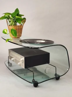 Pamono Serving Trolley from Fiam, 1980s Online