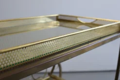 Pamono Serving Trolley in Perforated Metal by Josef Frank for Svenskt Tenn, Sweden, 1950s Online