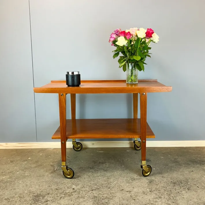 Pamono Serving Trolley in Teak, 1960s New