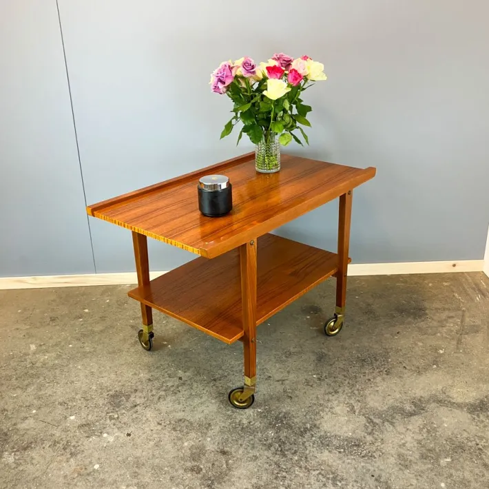 Pamono Serving Trolley in Teak, 1960s New