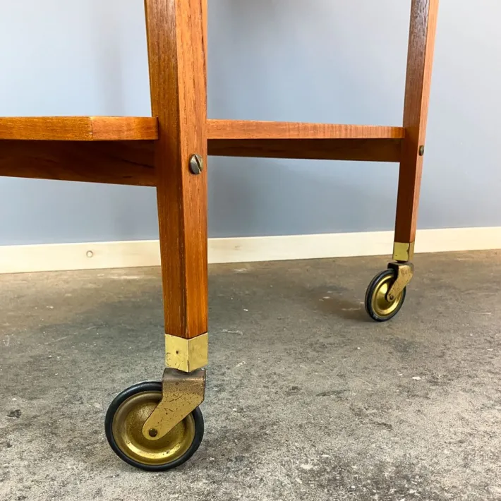 Pamono Serving Trolley in Teak, 1960s New