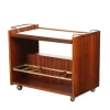 Pamono Serving Trolley in Wood, Italy, 1960s Outlet