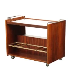 Pamono Serving Trolley in Wood, Italy, 1960s Outlet