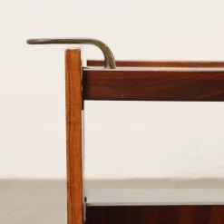 Pamono Serving Trolley in Wood, Italy, 1960s Outlet