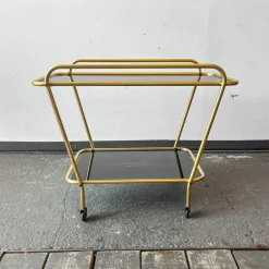 Pamono Serving Trolley with Brass Frame New