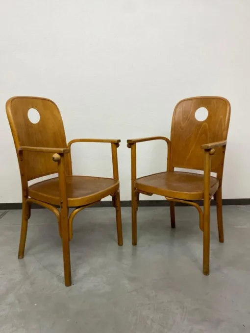 Pamono Set of Antique Armchairs by Josef Hoffmann, 1890s