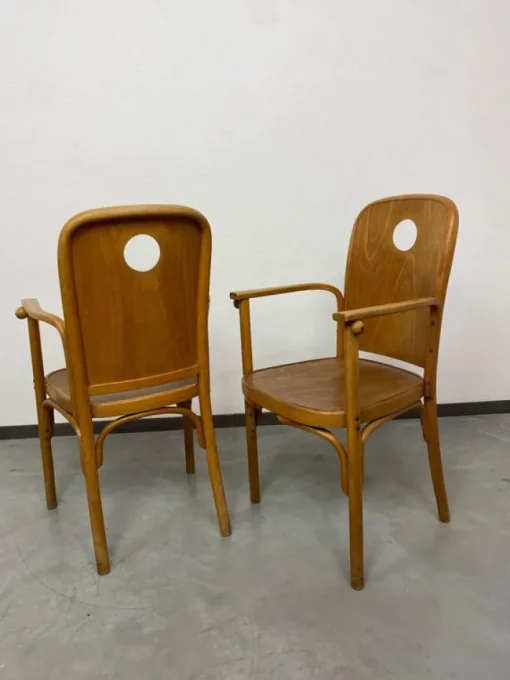 Pamono Set of Antique Armchairs by Josef Hoffmann, 1890s