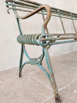 Pamono Set of Antique 19th Century Iron Garden Benches from Arras Outlet