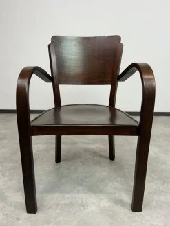 Pamono Set of Art Deco Armchairs from Thonet, 1930s New