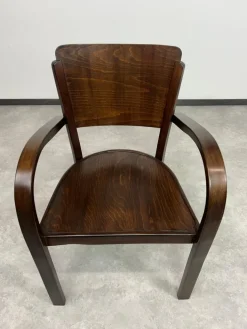 Pamono Set of Art Deco Armchairs from Thonet, 1930s New