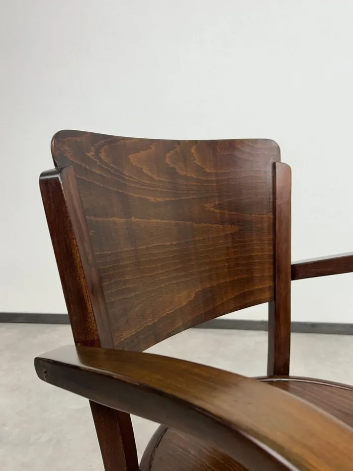 Pamono Set of Art Deco Armchairs from Thonet, 1930s New