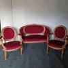 Pamono Set of Basket Bench and Armchairs, 1950s, Set of 3 Sale
