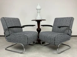 Pamono Set of Bauhaus S 411 Chairs from Thonet, 1940s Outlet