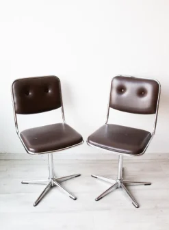 Pamono Set of Belgian Office Chairs by Unic Design, 1970