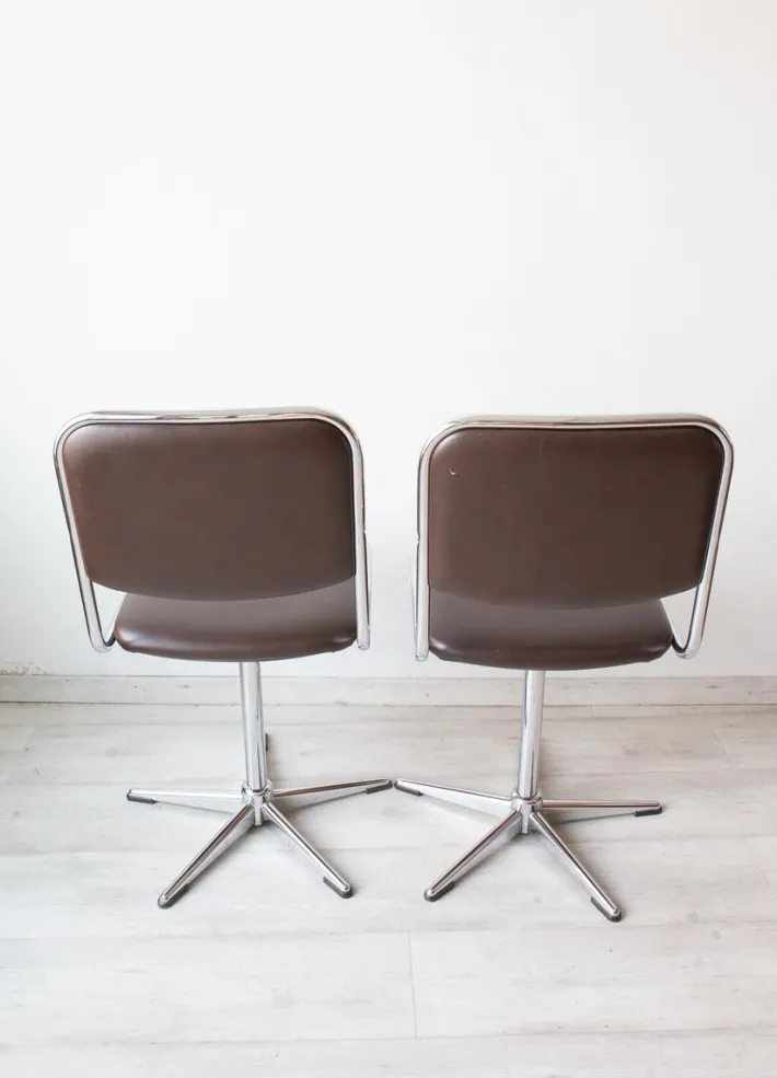 Pamono Set of Belgian Office Chairs by Unic Design, 1970