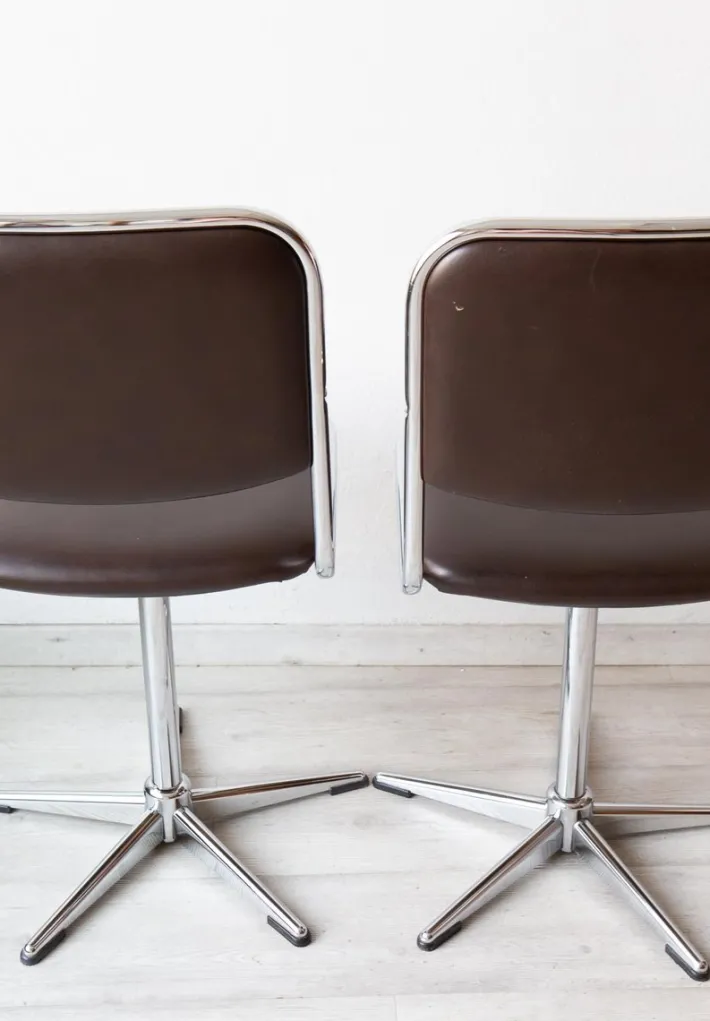 Pamono Set of Belgian Office Chairs by Unic Design, 1970