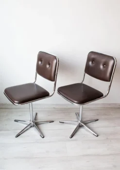 Pamono Set of Belgian Office Chairs by Unic Design, 1970
