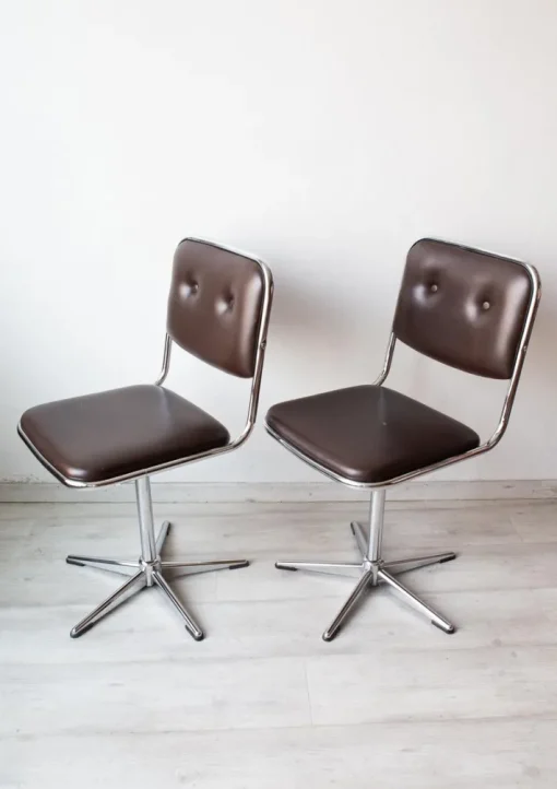 Pamono Set of Belgian Office Chairs by Unic Design, 1970