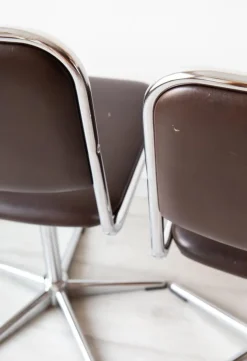 Pamono Set of Belgian Office Chairs by Unic Design, 1970