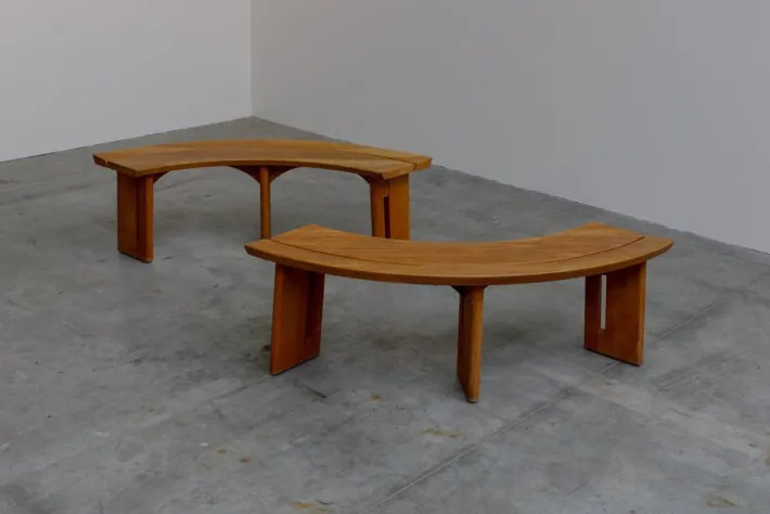 Pamono Set of Benches, France, 1970s, Set of 2 Hot