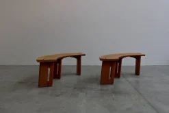 Pamono Set of Benches, France, 1970s, Set of 2 Hot