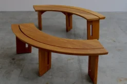 Pamono Set of Benches, France, 1970s, Set of 2 Hot