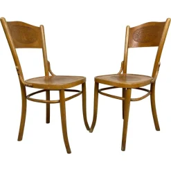 Pamono Set of Bentwood Dining Chairs from Thonet, 1930s New