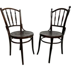 Pamono Set of Bentwood Dining Chairs from Thonet, 1920s Hot