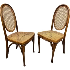 Pamono Set of Chairs by Otto Prutscher for Café Heinrichshof, 1890s