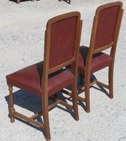 Pamono Set of Chairs with Seat and Back in Red Leather, Italy, 1980 Hot