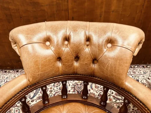 Pamono Set of Chesterfield English Captain Chairs
