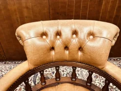 Pamono Set of Chesterfield English Captain Chairs