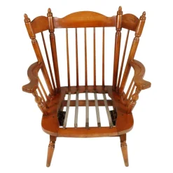Pamono Set of Chiavari Chestnut Rocking Chairs with Springs, 1930s Discount