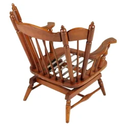 Pamono Set of Chiavari Chestnut Rocking Chairs with Springs, 1930s Discount