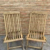 Pamono Set of Cunard Line Teak Slat Back Deck Folding Chair from Scan Com, 1960s Outlet