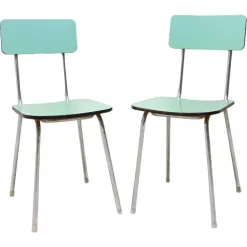 Pamono Set of Czechoslovak Cafe Chairs in Formica, 1960s Hot