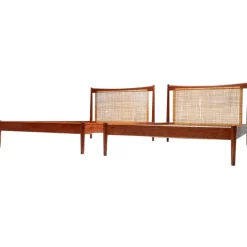 Pamono Set of Danish Beds by Børge Mogensen for Søborg Møbelfabrik, 1950s Clearance