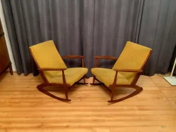 Pamono Set of Danish Rocking Chairs by Georg Jensen for Kubus Furniture, 1950s Online