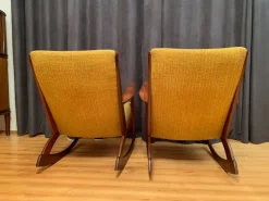 Pamono Set of Danish Rocking Chairs by Georg Jensen for Kubus Furniture, 1950s Online