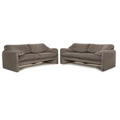 Pamono Set of DS 14 Leather Sofa Set from De Sede Clearance